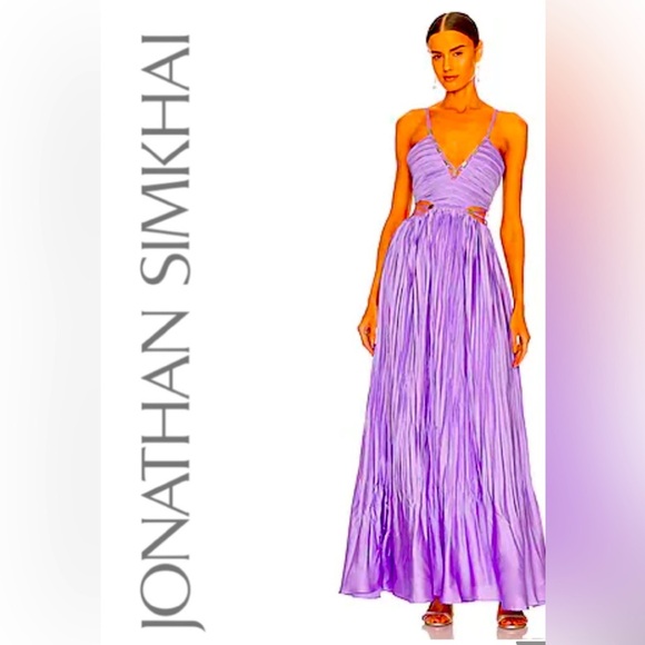 - Jonathan Simkhai Marli lavender dress - size 4 - Picture 1 of 15